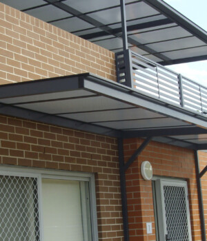Polycarbon Multiwall Cantilevered Awnings