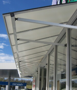 Polycarbon Multiwall Flat Window Awnings 3