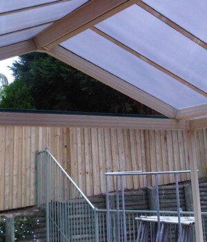 Polycarbon Multiwall Gable Patio Covers