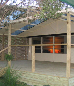 timber decks with room